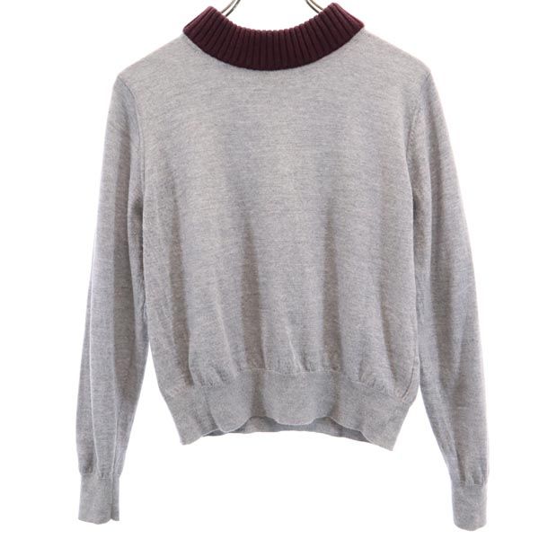 ACNE STUDIOS Wool Long Sleeve Sweater Gray Multi Size S