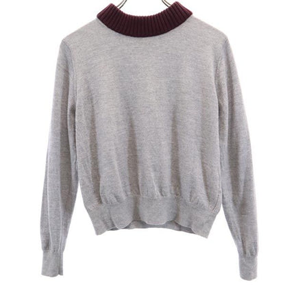 ACNE STUDIOS Wool Long Sleeve Sweater Gray Multi Size S
