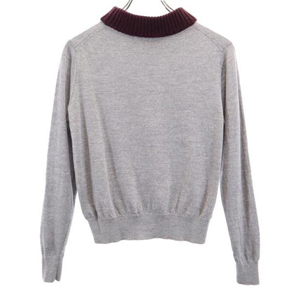 ACNE STUDIOS Wool Long Sleeve Sweater Gray Multi Size S