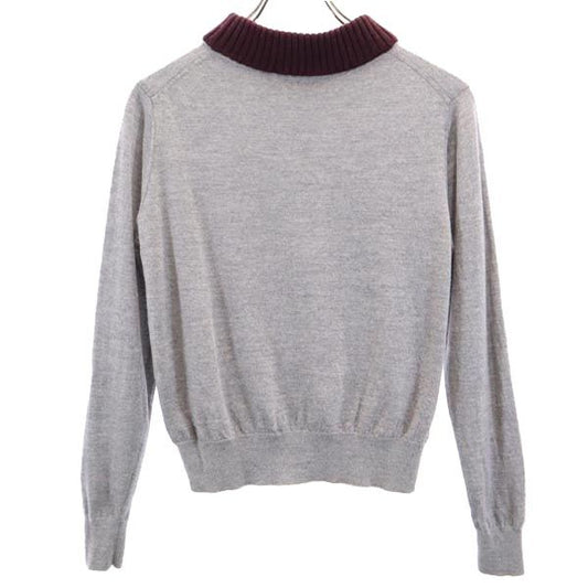 ACNE STUDIOS Wool Long Sleeve Sweater Gray Multi Size S