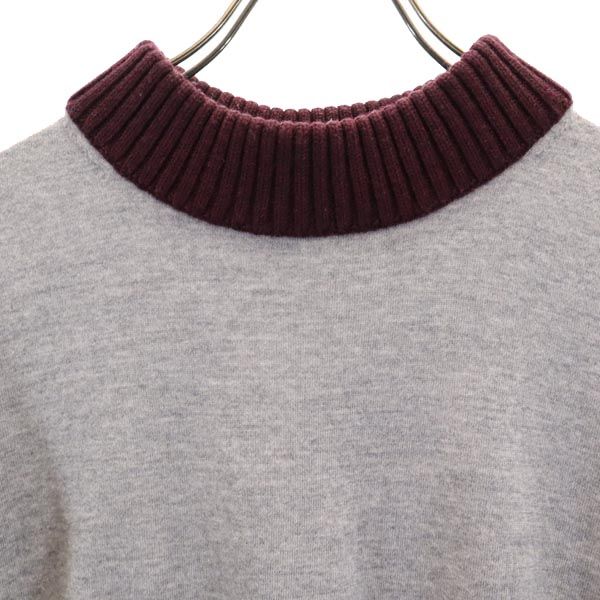 ACNE STUDIOS Wool Long Sleeve Sweater Gray Multi Size S