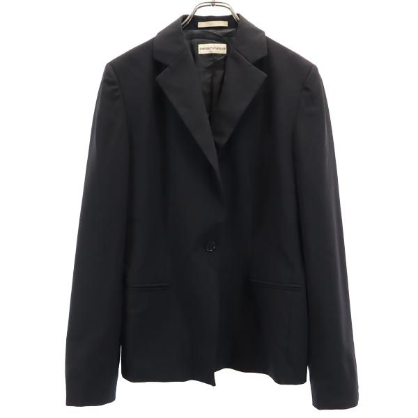 Emporio Armani Wool Tailored Blazer Black Size 44