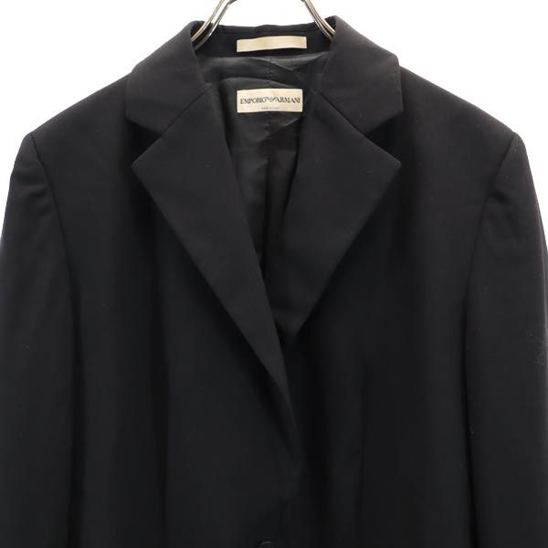 Emporio Armani Wool Tailored Blazer Black Size 44