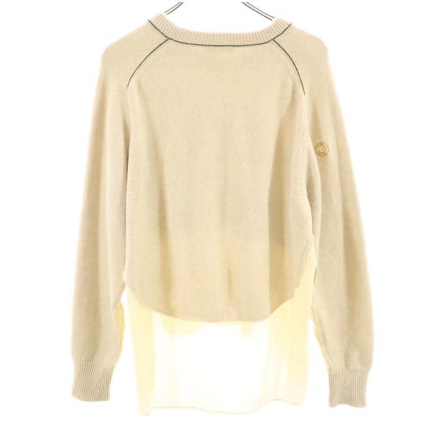 Chloe Cashmere Long Sleeve Sweater Beige Size XS