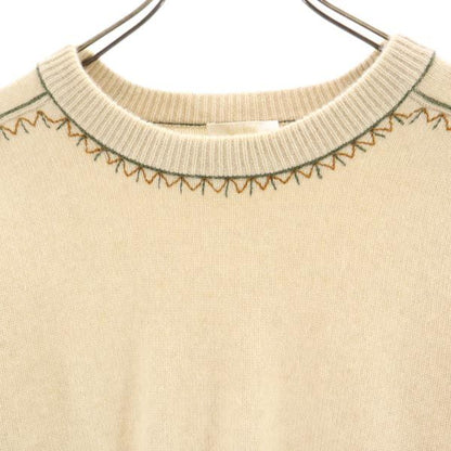 Chloe Cashmere Long Sleeve Sweater Beige Size XS