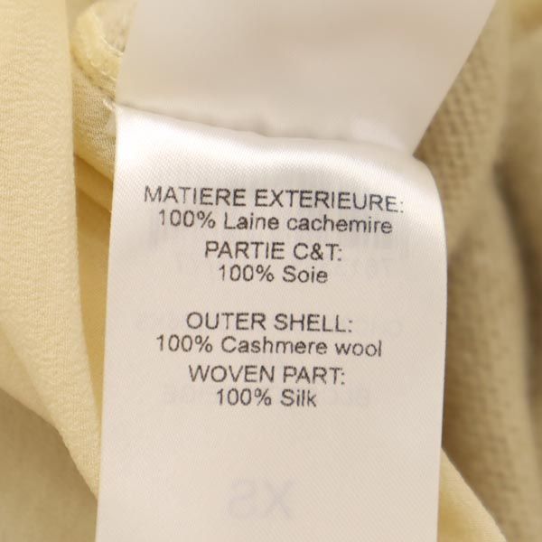 Chloe Cashmere Long Sleeve Sweater Beige Size XS
