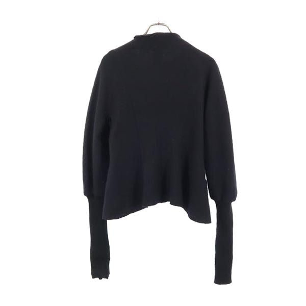 Y's Collarless Jacket with Sleeves Black