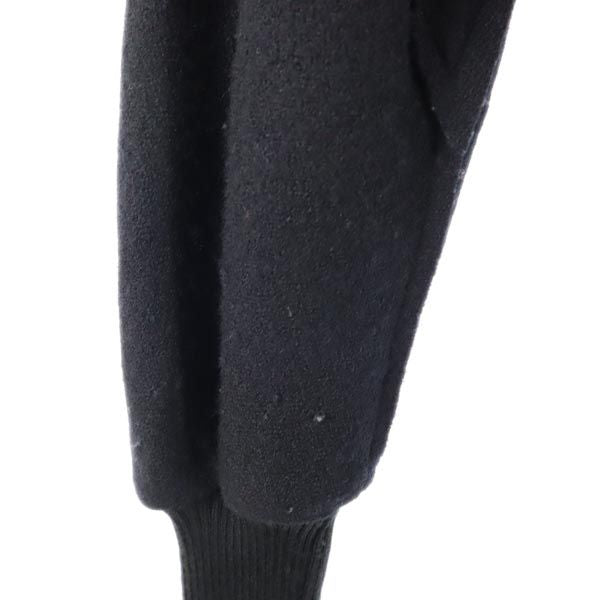 Y's Collarless Jacket with Sleeves Black