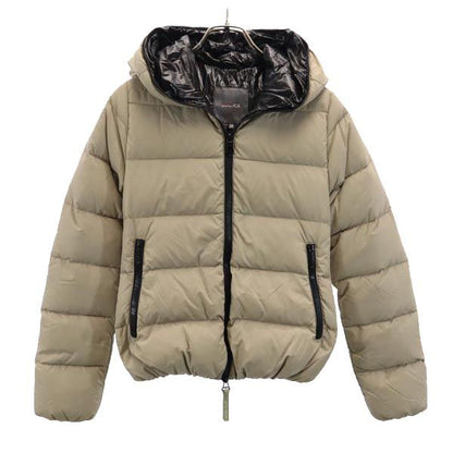 DUVETICA Down Hooded Jacket Beige Size 38