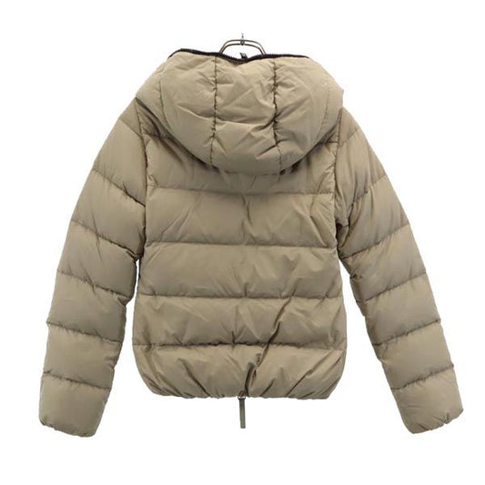 DUVETICA Down Hooded Jacket Beige Size 38