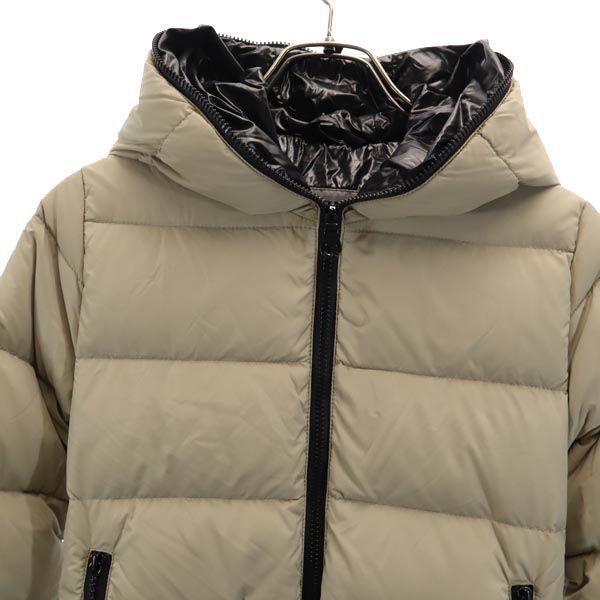 DUVETICA Down Hooded Jacket Beige Size 38