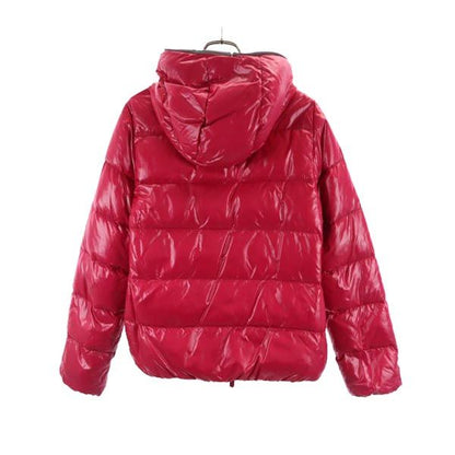 DUVETICA Nylon Hooded Down Jacket Pink Size 42