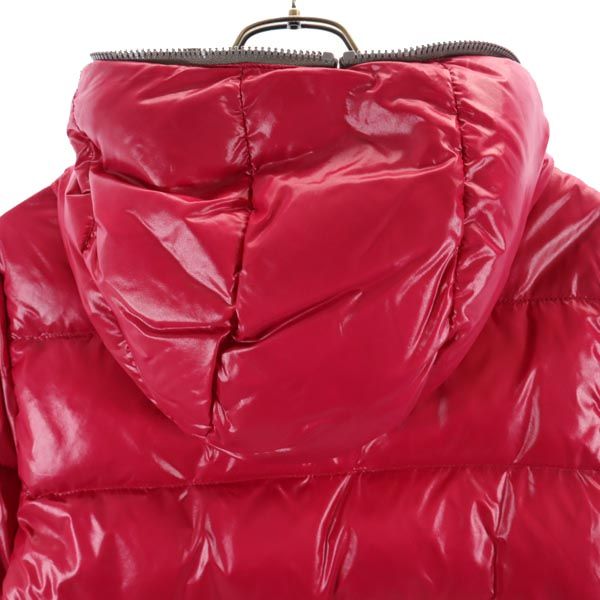 DUVETICA Nylon Hooded Down Jacket Pink Size 42