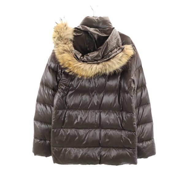 DUVETICA Nylon Down Jacket Brown Size 48