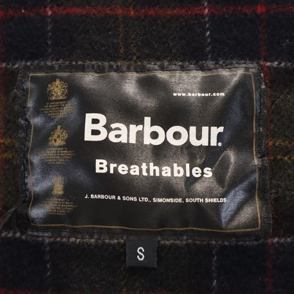 Barbour Navy Fleece Lined Jacket Size S