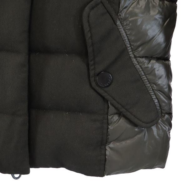 DUVETICA Real Fur Down Jacket Khaki Size 42