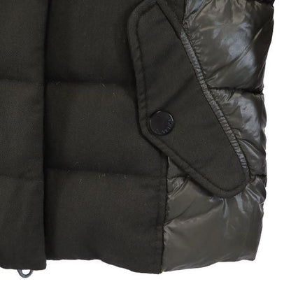 DUVETICA Real Fur Down Jacket Khaki Size 42