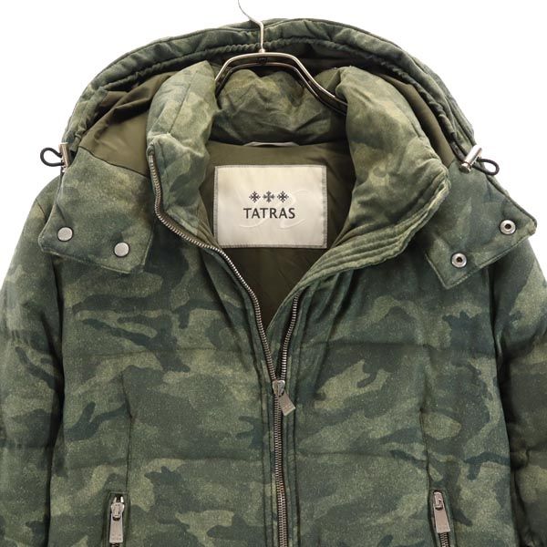 TATRAS Camo Long Sleeve Down Jacket Green Size 2