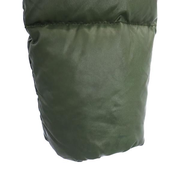 DUVETICA Hooded Racoon Fur Down Jacket Green Size 38