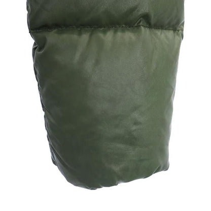 DUVETICA Hooded Racoon Fur Down Jacket Green Size 38