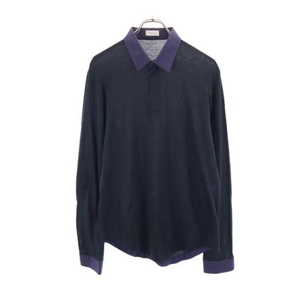 BALENCIAGA Italian Long Sleeve Shirt Black Size L