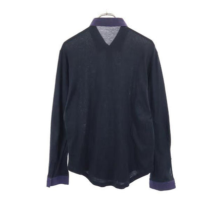 BALENCIAGA Italian Long Sleeve Shirt Black Size L