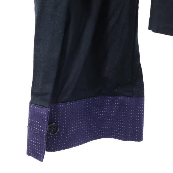 BALENCIAGA Italian Long Sleeve Shirt Black Size L