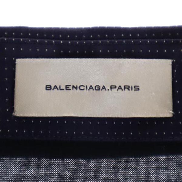 BALENCIAGA Italian Long Sleeve Shirt Black Size L