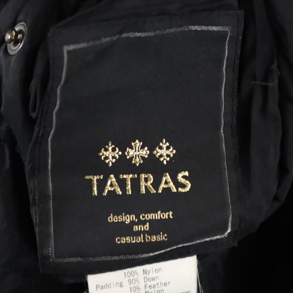 TATRAS Black Logo Down Jacket Size 2