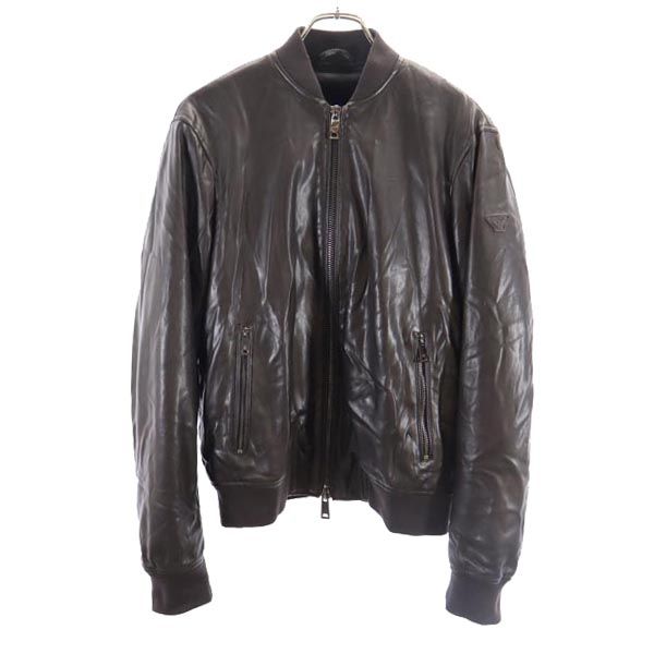 ARMANI JEANS Faux Fur Lined Zip Jacket Black Size 48