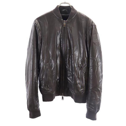 ARMANI JEANS Faux Fur Lined Zip Jacket Black Size 48