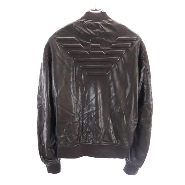 ARMANI JEANS Faux Fur Lined Zip Jacket Black Size 48