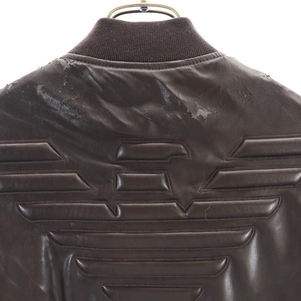 ARMANI JEANS Faux Fur Lined Zip Jacket Black Size 48