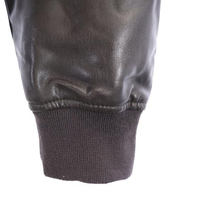 ARMANI JEANS Faux Fur Lined Zip Jacket Black Size 48