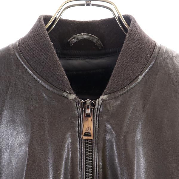 ARMANI JEANS Faux Fur Lined Zip Jacket Black Size 48