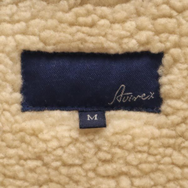 AVIREX Mouton Double Rider Jacket Brown Size M