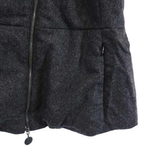 Emporio Armani Wool Blend Volume Collar Jacket Gray Size 40