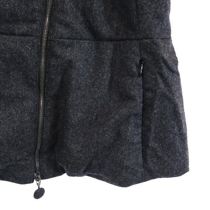 Emporio Armani Wool Blend Volume Collar Jacket Gray Size 40