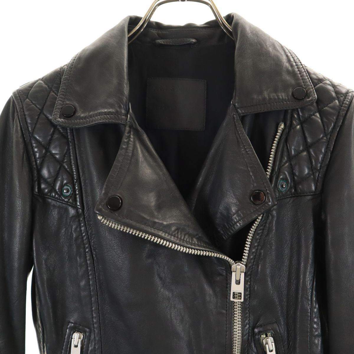 ALLSAINTS Lambskin Double Rider Leather Jacket Size 34