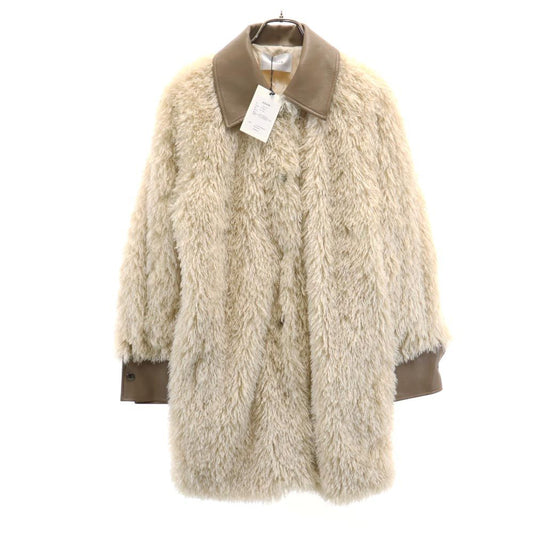 CISLYS Fur Coat Beige Size F
