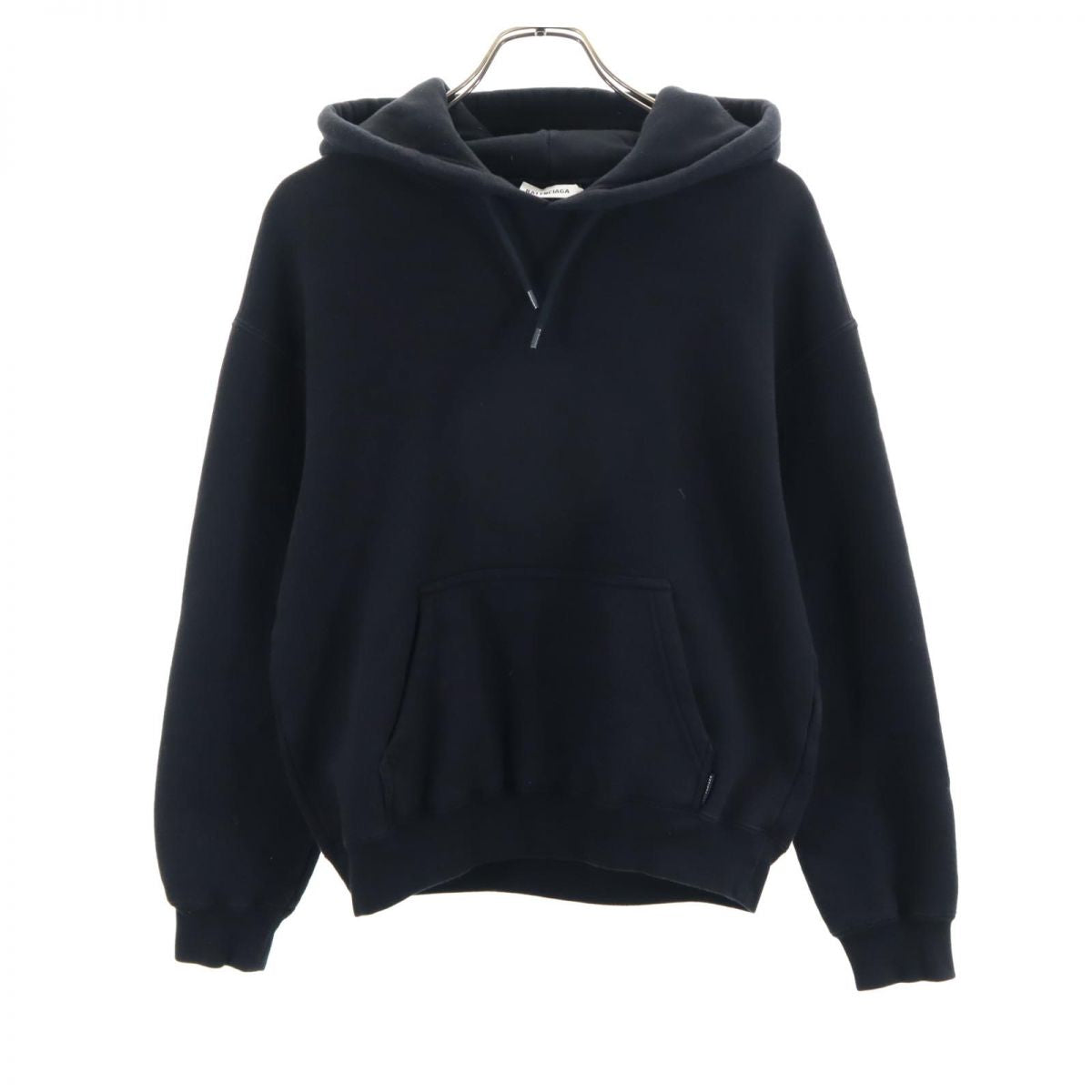 BALENCIAGA Black Fleece Lined Hoodie Size XS