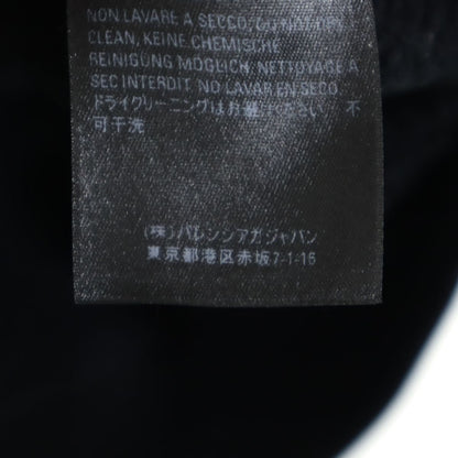 BALENCIAGA Black Fleece Lined Hoodie Size XS