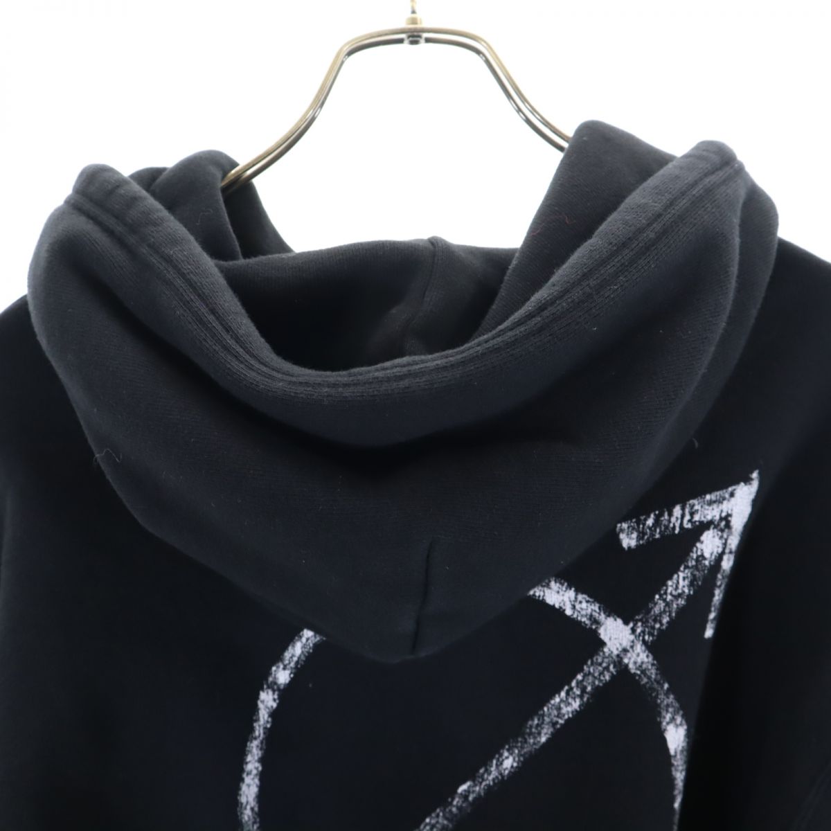 BALENCIAGA Black Fleece Lined Hoodie Size XS