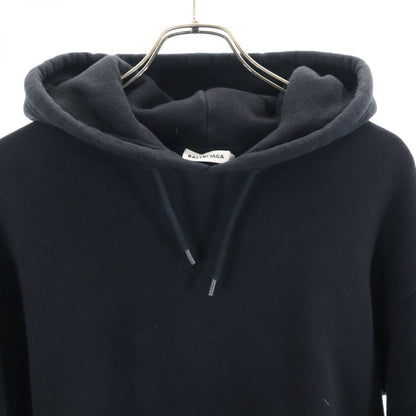 BALENCIAGA Black Fleece Lined Hoodie Size XS