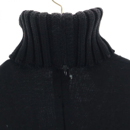 CHANEL Sleeveless Turtleneck Knit Vest Black Size 38