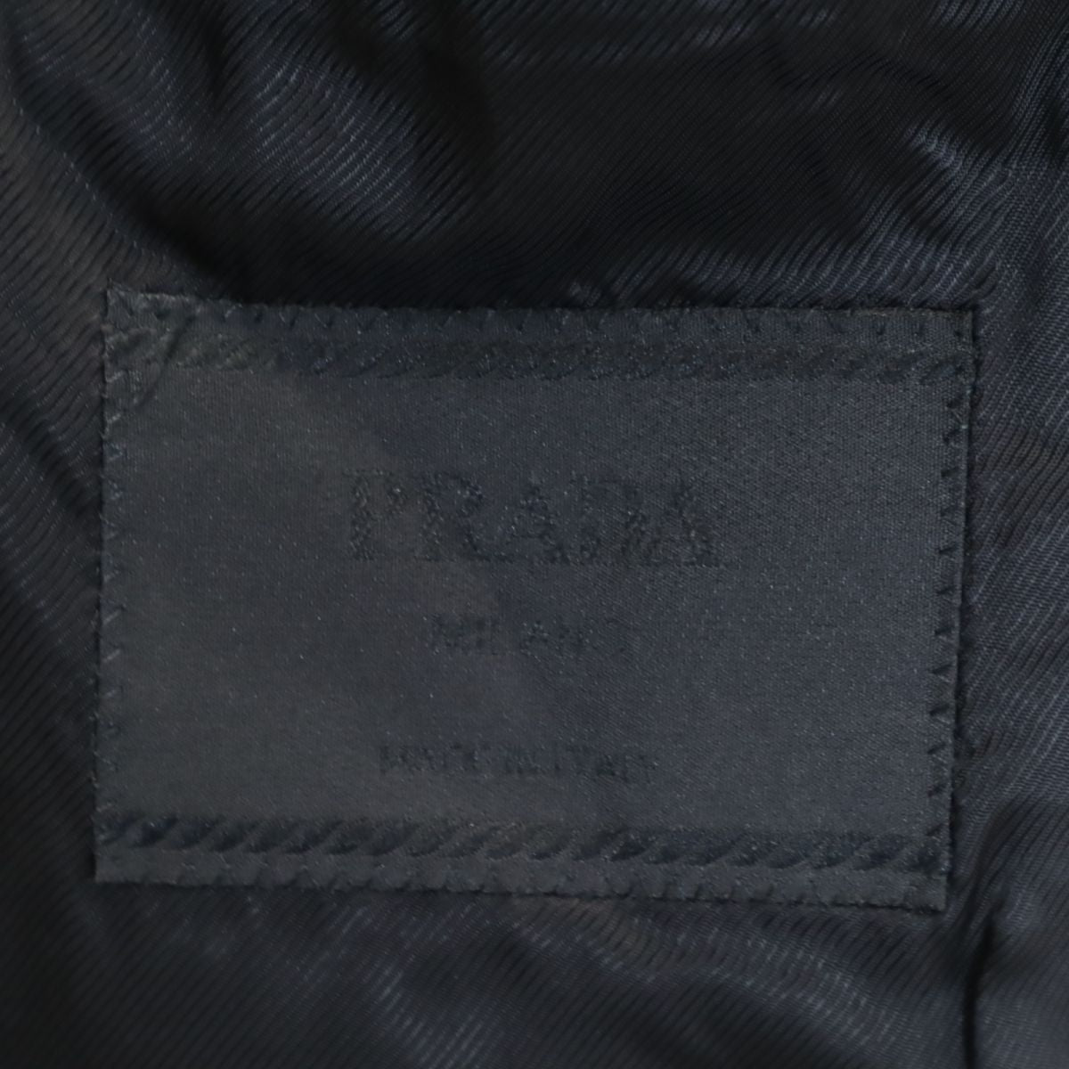 PRADA Italian Wool Suit Black Size 44
