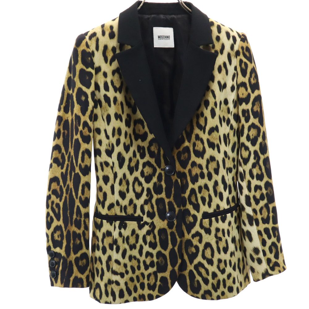 Moschino CHEAP AND CHIC Leopard Print Blazer Size USA 6