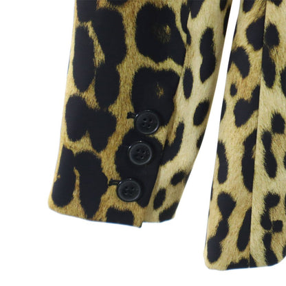 Moschino CHEAP AND CHIC Leopard Print Blazer Size USA 6