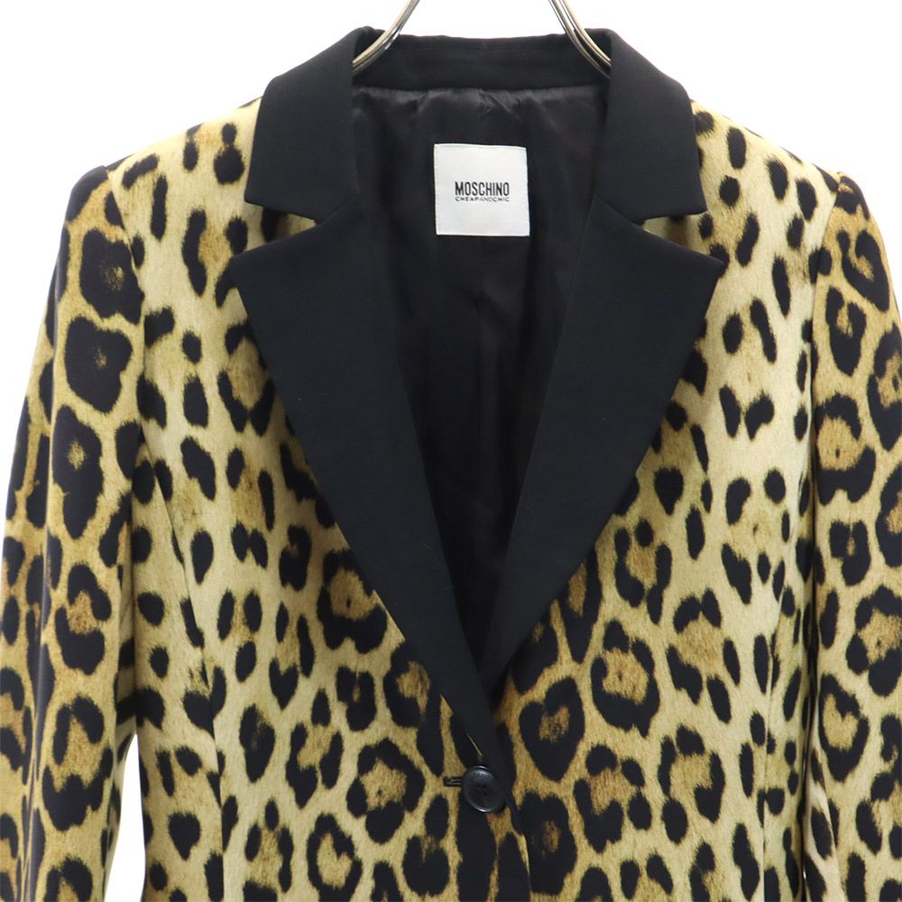 Moschino CHEAP AND CHIC Leopard Print Blazer Size USA 6