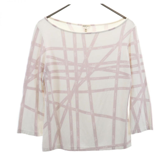 HERMES Italian 3/4 Sleeve Top White Size LA